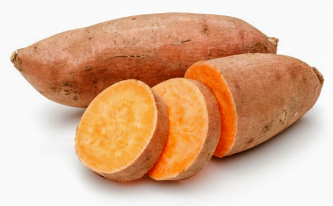 Orange sweet potatoes